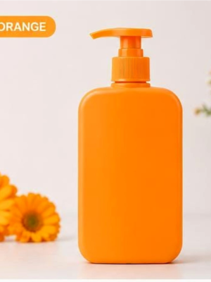 250ml HDPE Lotion Pump Bottle Orange