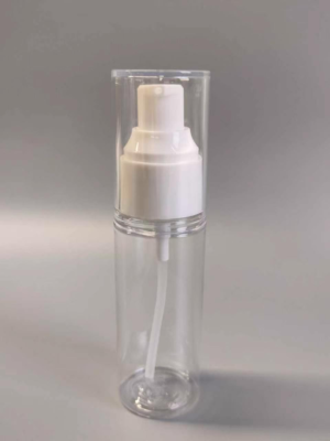 50ml Transparent Pump Bottle with Clear Cap