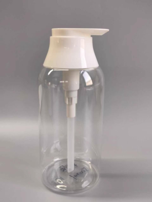 500ml Premium Oval PET Lotion Bottle Transparent