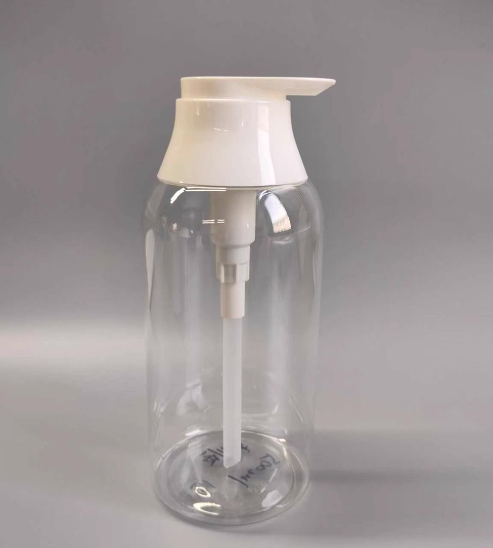 500ml Premium Oval PET Lotion Bottle Transparent