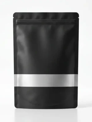 Black Aluminum Plastic Ziplock Bag