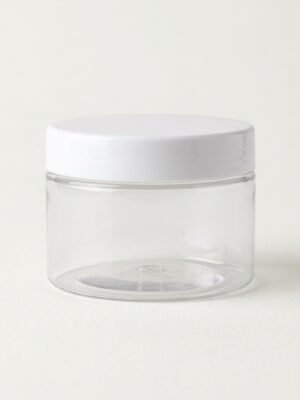 Place_object_on_white_background_20261005151049.jpg 250g Clear Cosmetic Jar with White Cap
